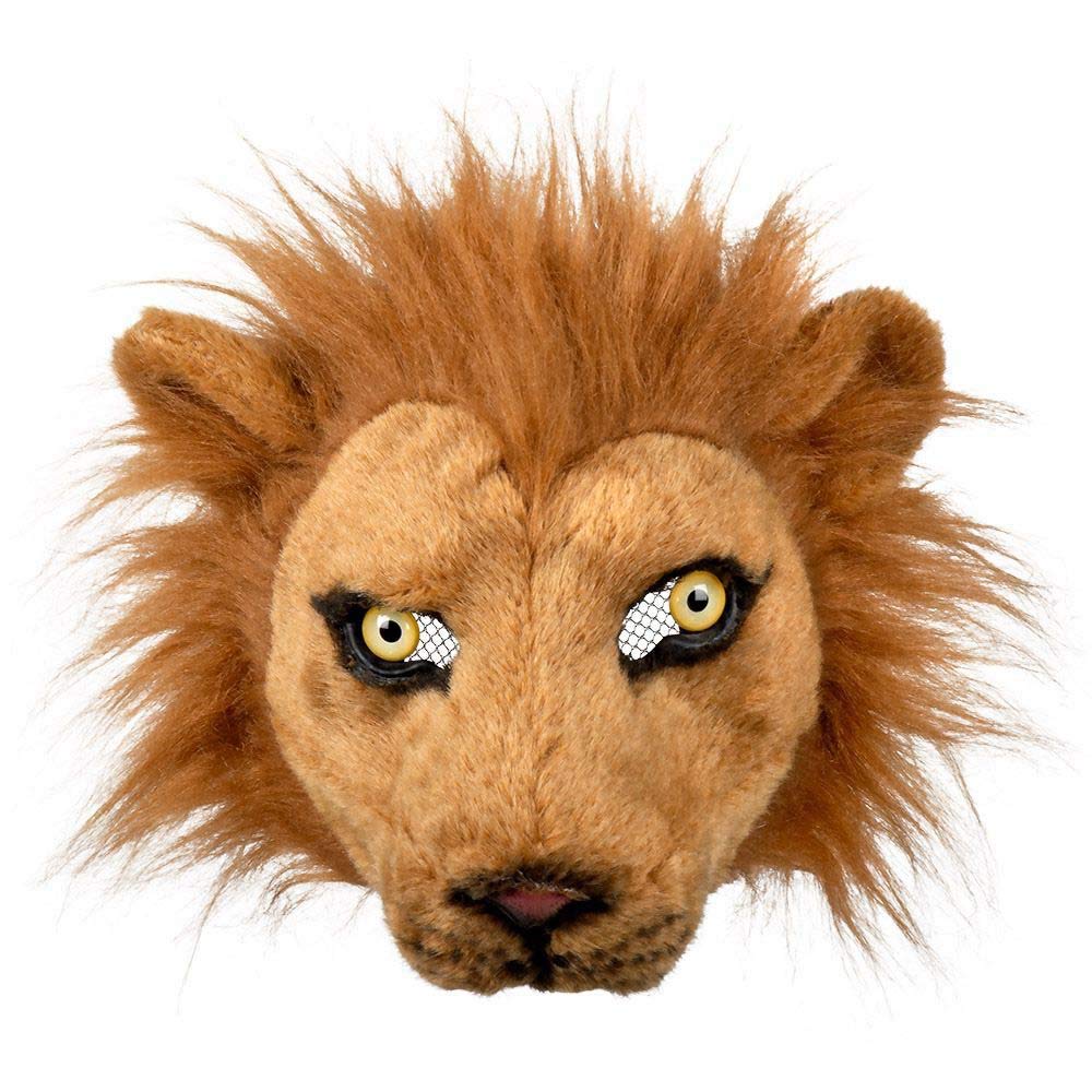 Boland - Plush half mask, one size, face mask, animal mask, fur mask, accessory, costume, fancy dress, carnival, theme party