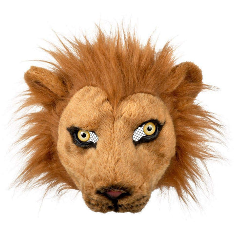 Boland - Plush half mask, one size, face mask, animal mask, fur mask, accessory, costume, fancy dress, carnival, theme party