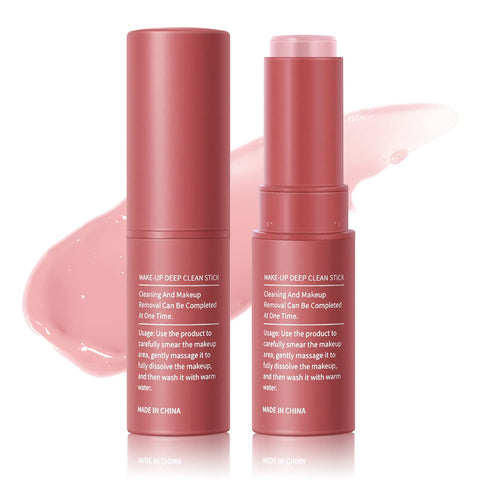 Easilydays Makeup Cleansing Stick, Face Makeup Remover Creams Nourishing Cleansing Balm, 2 in-1 Cleansing & nourishing Makeup Remover Stick, Balm To Oil Nourishes Skin for Face, Eye and Lip, Gentle and Soothing Facial Skin