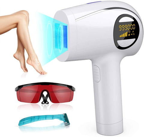 ADITAM IPL Hair Removal Device for Women and Men, Ice Compress 999,999 Flashes Laser Hair Removal for Face, Armpits, Arm, Chest, Back, Bikini Line and Legs Home Use Double the comfort