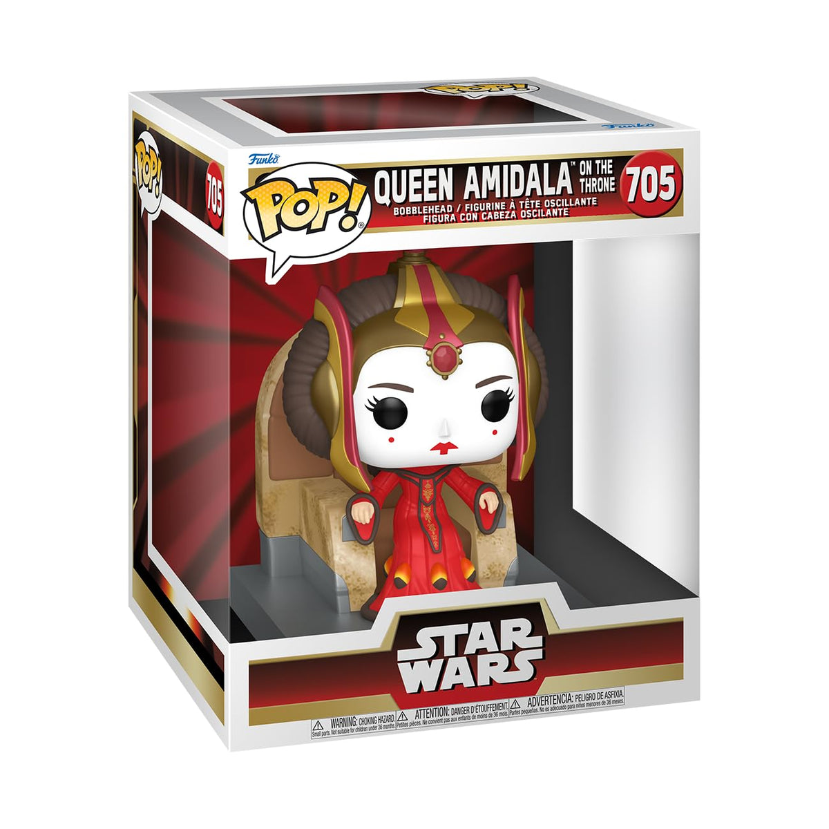 Funko Pop! Deluxe: Star Wars Episode 1 - The Phantom Menace 25th Anniversary, Queen Amidala on The Throne