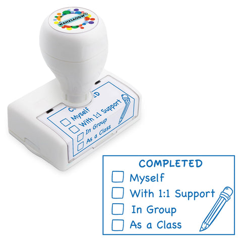 Teacher Stamps,Checkbox Grading Teacher Stamps, Teacher Grading Stamps, Teacher Gifts, Classroom Teacher Stamps, Easy Grading, Improved Efficiency, Happy Teaching(Blue)