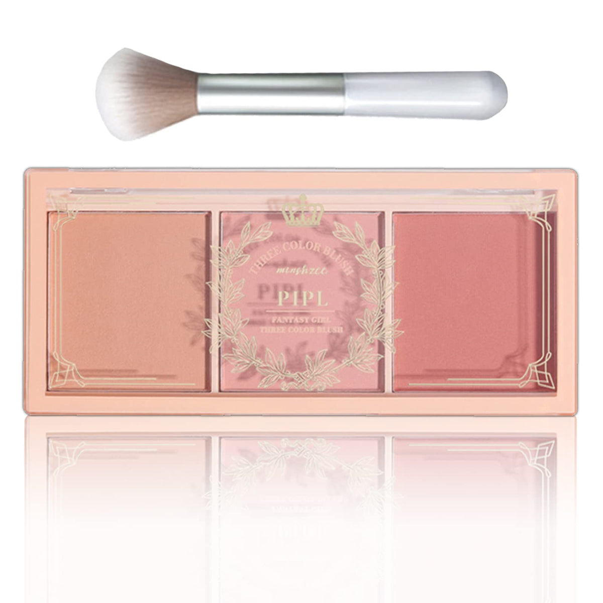 Blushers for Cheeks, 3 In 1 Color Matte Face Blush Make Up Powder, Makeup Blusher for Long-Lasting Sweat-Resistant Non-Greasy Blush Glow Matte Brighten Skin Natural Look