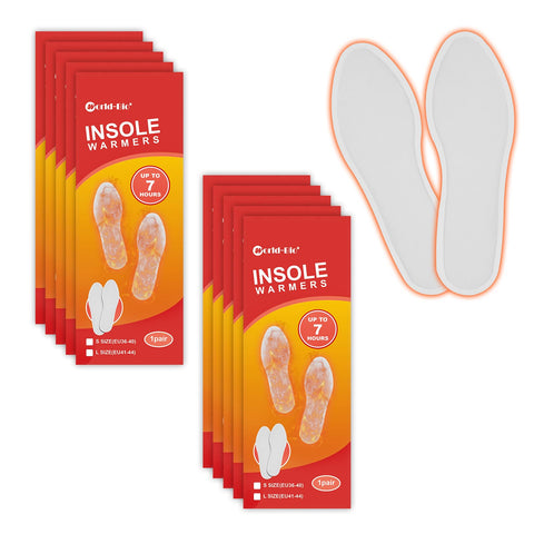 WORLD-BIO WORLD BIO Insole Foot Warmers Long Lasting Safe Natural Odorless Air Activated Warmers Up to plhour of Heat 10 Pairs Value Pack 8.5 x 25 cm 10 Pairs foot warmers