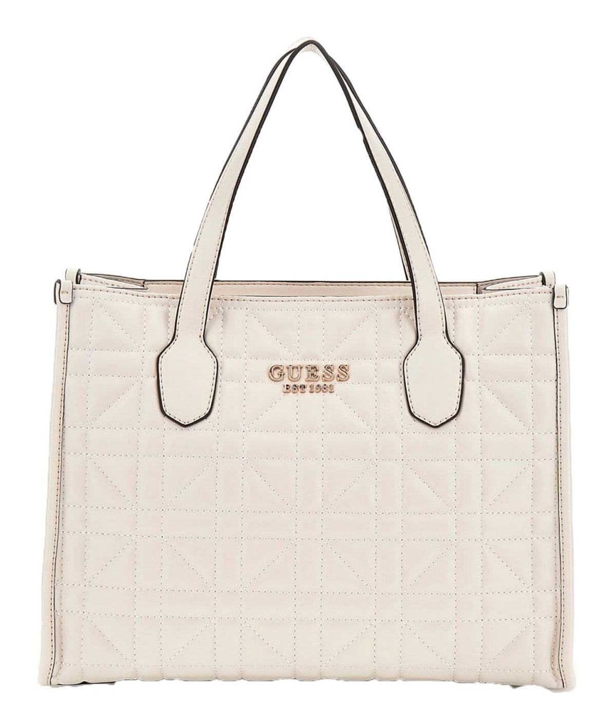GUESS Silvana Double Compartment Tote, Stone