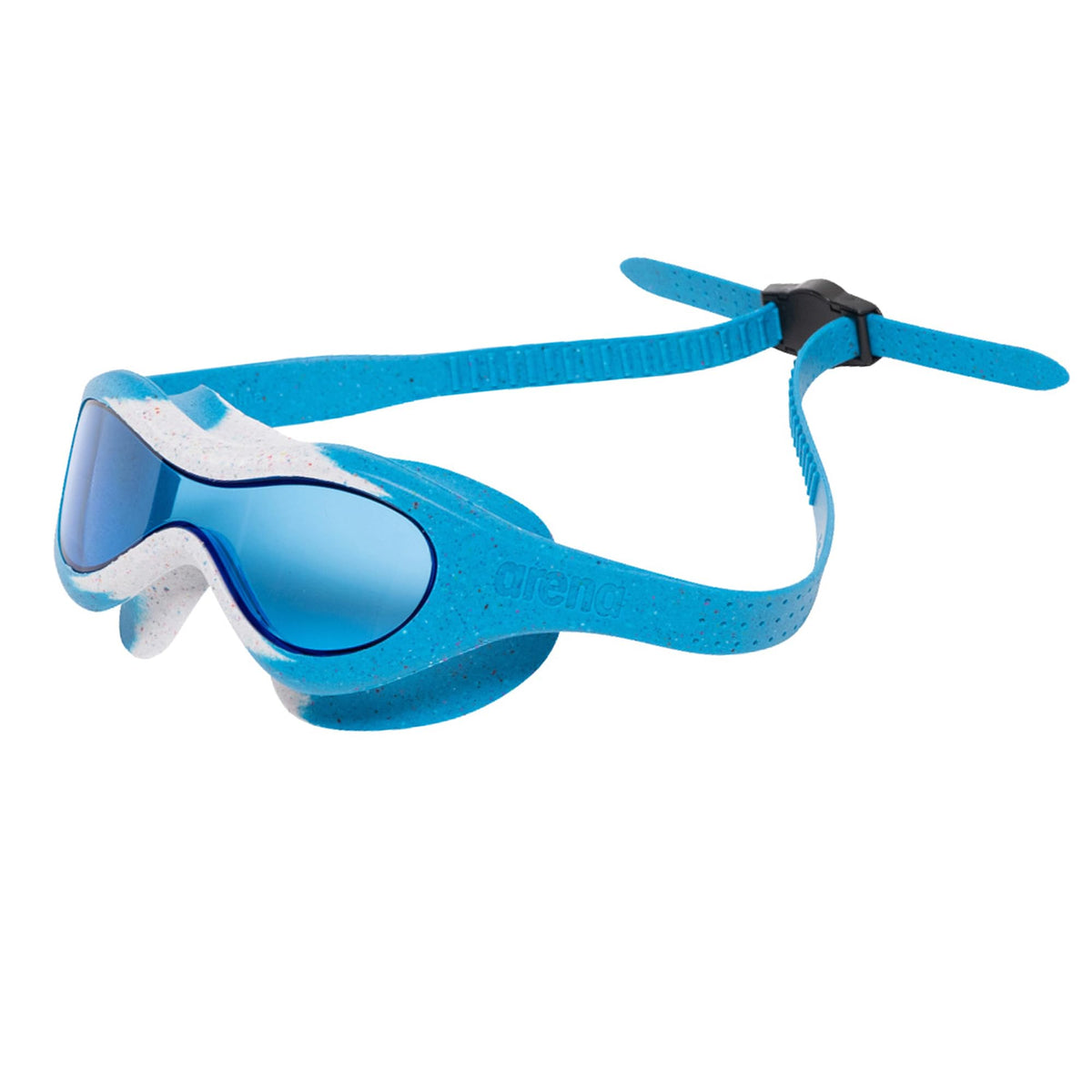 ARENA Unisex Kids Spider Swim Mask Boys and Girls Ages 2 to 5, Anti-Fog Non-Mirror Lens, Easy to Use Strap, Wide View and Snug Fit, Blue/Gray/Blue