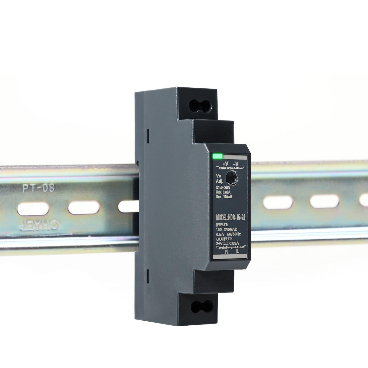 DEWIN Switching Power Supply,24V Dinrail Transformer Din Rail Power Supply Transformer for Din Rail for Industrial Automation Equipment HDR-15W-24V 0.63A