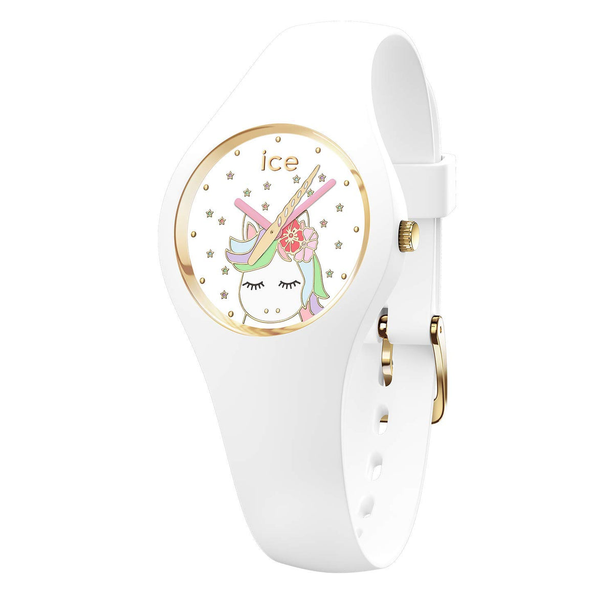 ICE-WATCH - Ice Fantasia Unicorn White - Girl's Wristwatch With Silicon Strap - 018421 (Extra small)
