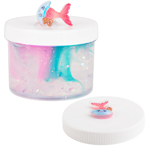 Mermaid Clear Slime, Non Sticky,Stress Relief,Scented and Stretchy Clay Sludge Toy,Birthday Gifts for Kids 4-12,DIY Slime Party Favor,Mermaid Slime.(7oz 200ML)