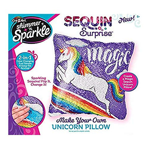 Cra-Z-Art Shimmer n Sparkle Sequin Surprise Make Your Own Unicorn Pillow