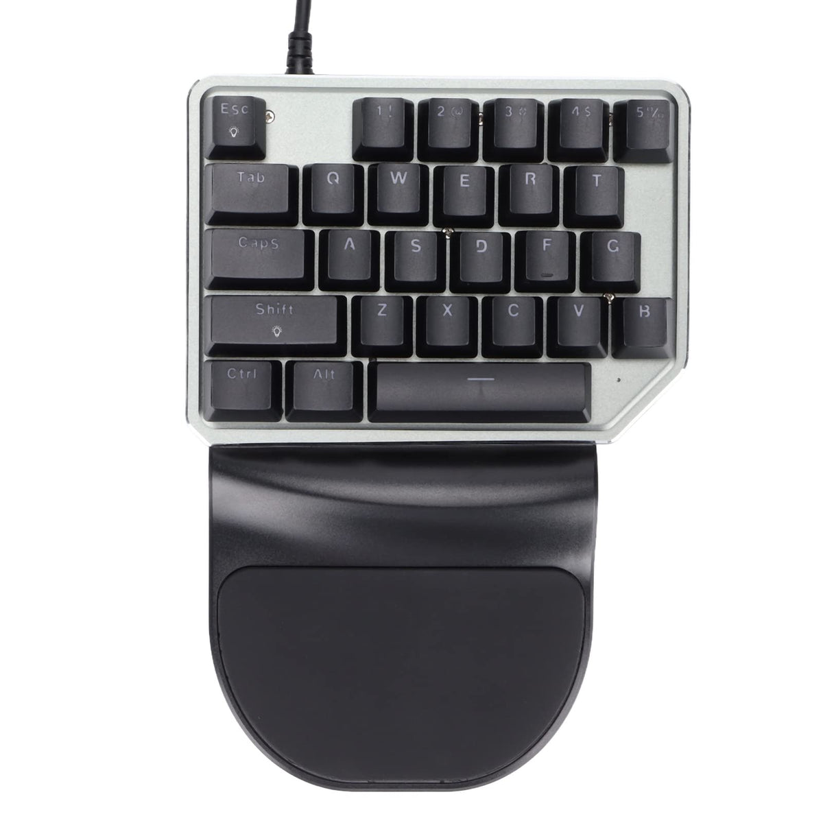 Single Hand Keyboard Mini Gaming Keyboard One Handed Keyboard,Mechanical Game RGB Backlit One Hand Keyboard, Mobile Phone Accessory Wired for PUBG/for