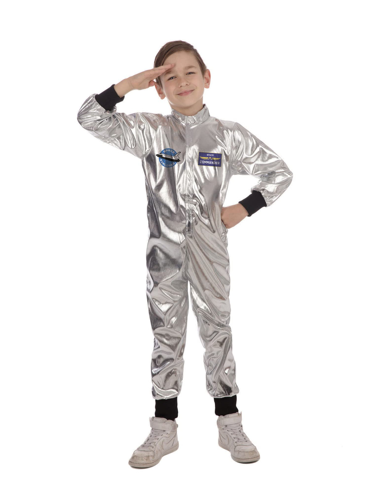 Bristol Novelty CC482 Astronaut Costume | For Kids | Gray, Silver, Age 8-10 years old