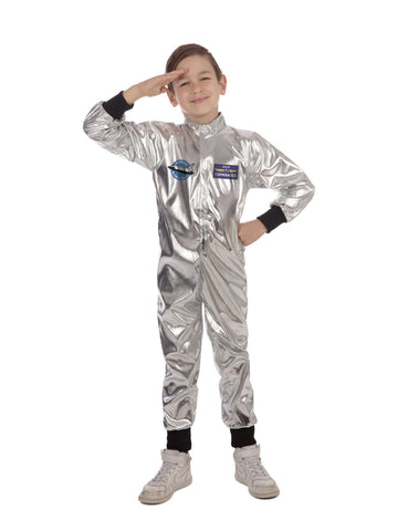 Bristol Novelty CC482 Astronaut Costume | For Kids | Gray, Silver, Age 8-10 years old