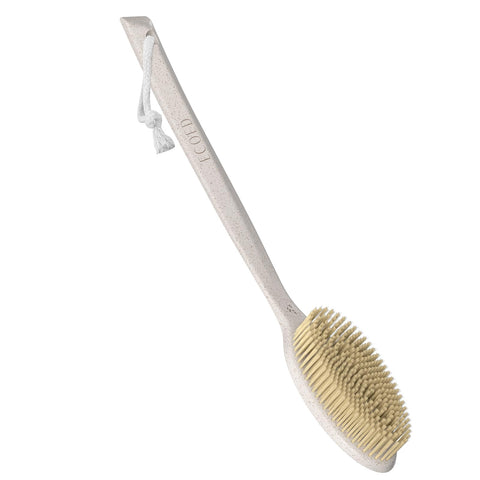 ECOED Back Bath Brush- Coffee & Wheat Straw Handle- for Shower Vegan Bristle Bath Scrubber Body Brush for Showering, Shower Brush for Men & Women (Natural)ÃƒÆ’Ã†â€™Ãƒâ€šÃ‚Â¢ÃƒÆ’Ã‚Â¢ÃƒÂ¢Ã¢â€šÂ¬Ã…Â¡Ãƒâ€šÃ‚Â¬ÃƒÆ’Ã¢â‚¬Å¡Ãƒâ€šÃ‚Â¦