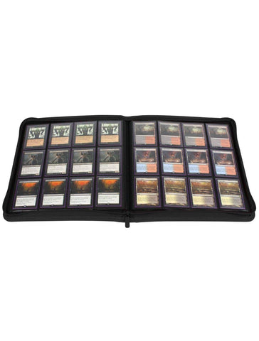 BCW Gaming 12-Pocket Z-Folio LX Trading Card Albums, Black