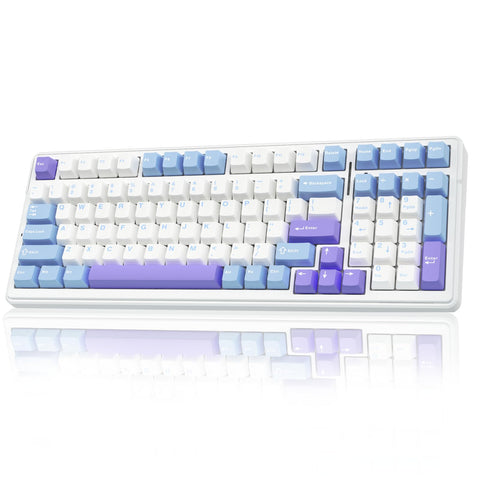 AULA F99 Wireless Mechanical Keyboard,Bluetooth 5.0/2.4GHz/USB-C Hot Swappable Custom Keyboard,Pre-lubed Linear Switches,Gasket Structure,RGB Backlit Gaming Keyboard for PC/Tablet/Xbox/PS4/PS5