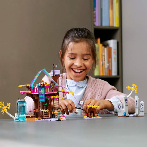 LEGO Disney Frozen II Enchanted Treehouse 41164 Toy Treehouse Building Kit featuring Anna Mini Doll and Bunny Figure for Pretend Play (302 Pieces)