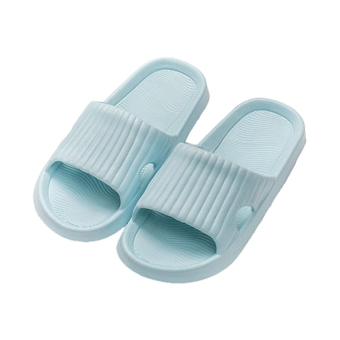 Letuwj Slippers bathroom bath indoor home non-slip slippers Blue 7