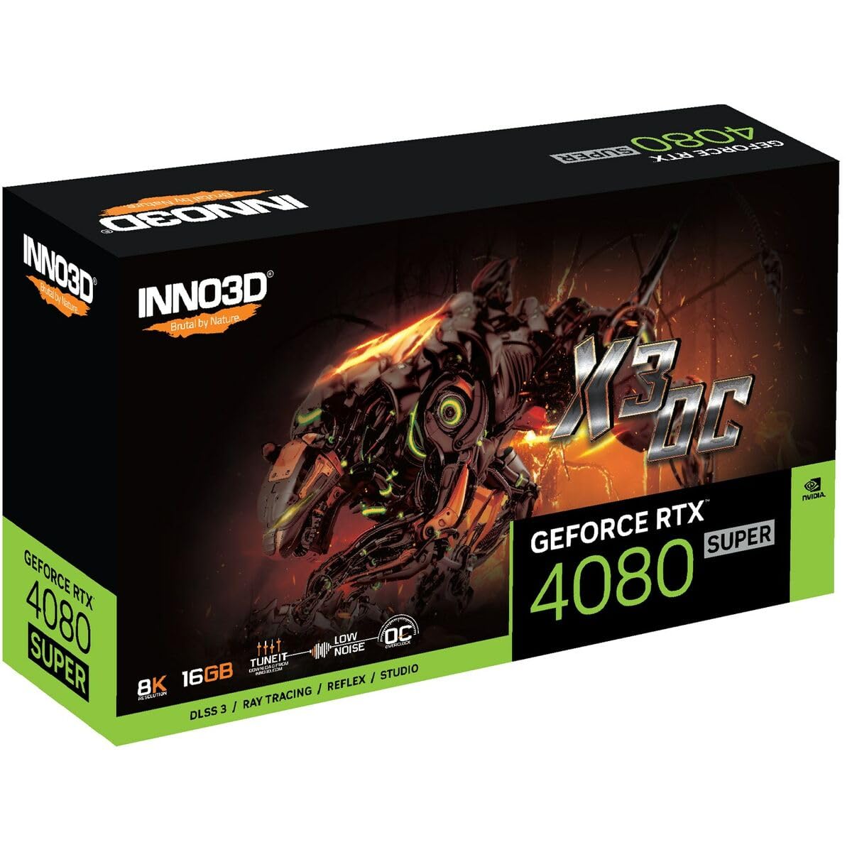 Inno3D N408S3-166XX-187049N NVIDIA GeForce RTX 4080 16GB GDDR6X Graphics Card