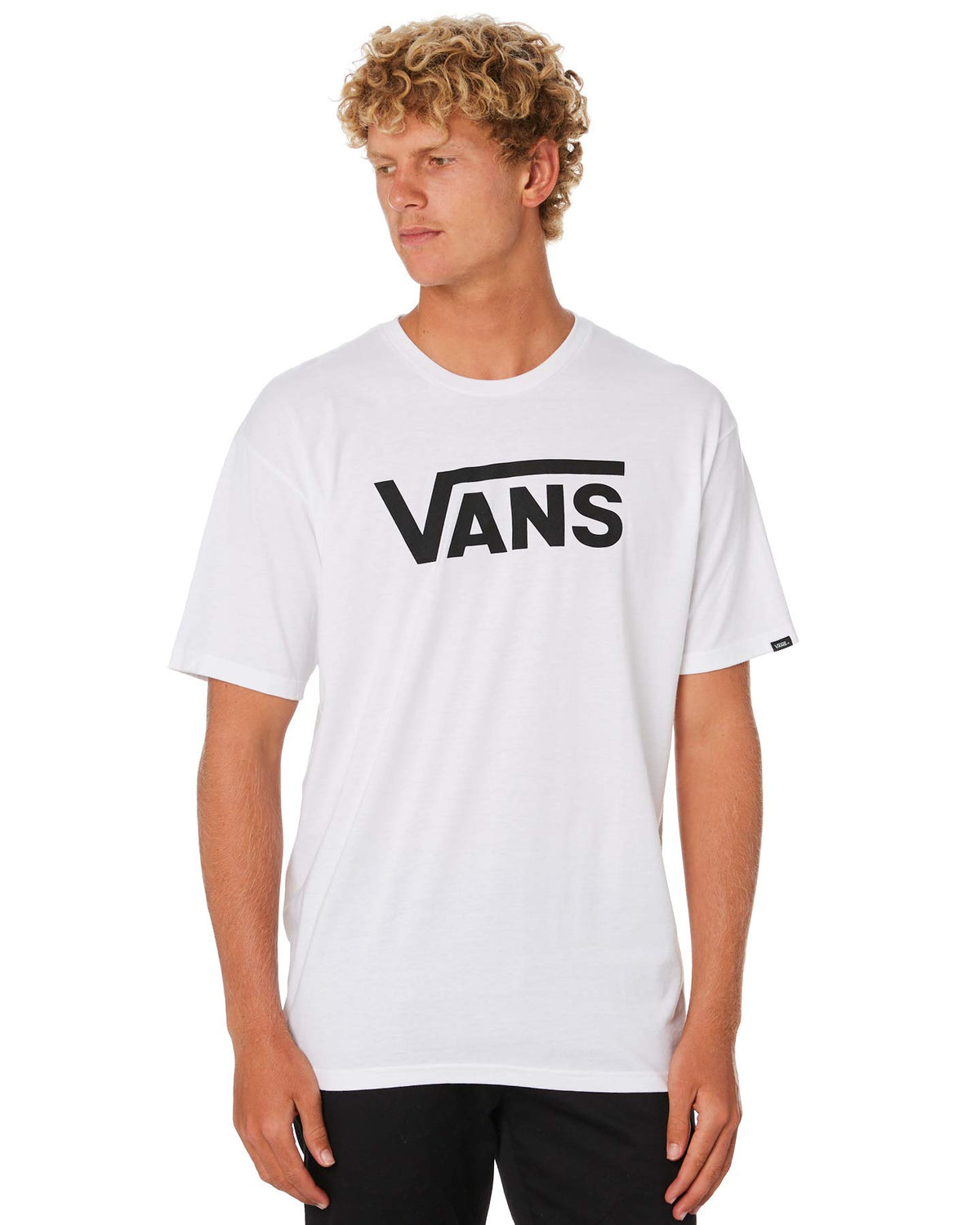 Vans Men's Petite T-Shirt, White (White/Black), L