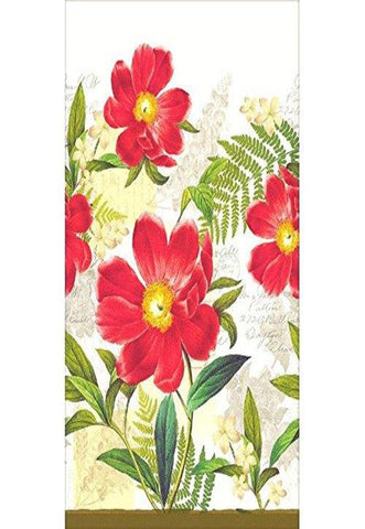 Botanical Peony Paper Table Cover