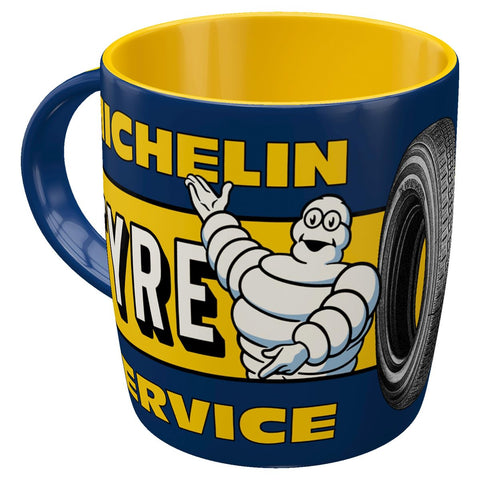 Nostalgic-Art Retro Coffee Mug, 330 ml, Michelin - Tyre Service - Gift idea for Motor Fans, Ceramic Cup, Vintage Design