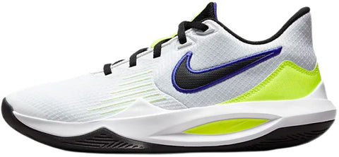 Nike Precision 5, White/Black-Barely Volt-Volt, 10