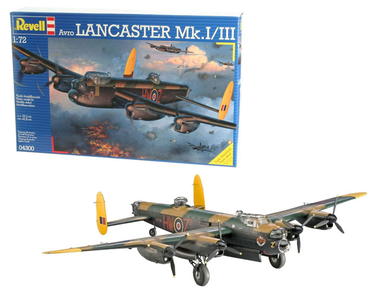 Revell 04300 Lancaster Mk.I/III 1:72 Scale Unbuilt/Unpainted Plastic Model Kit