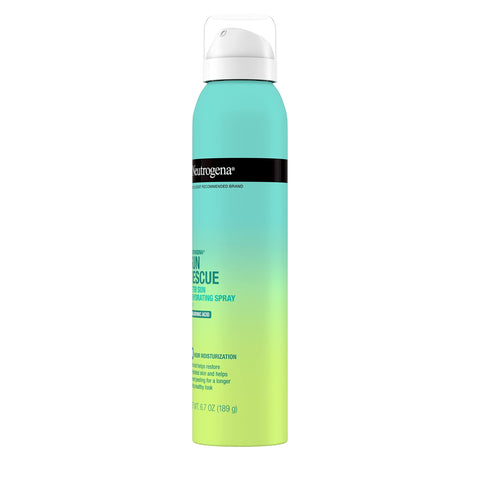 Neutrogena Sun Rescue After Sun Rehydrating Spray with Hyaluronic Acid, Vegan and Lightweight 48-Moisturizing Skin and Body Mist, Non-Comedogenic Hydration, 6.7 Oz