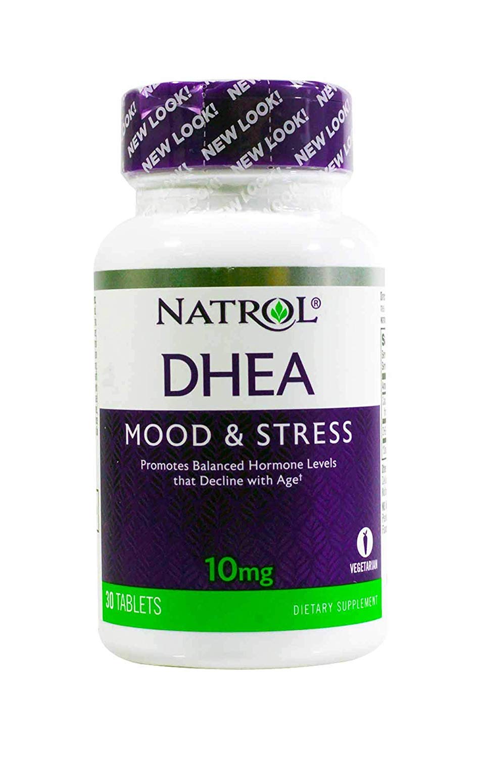Natrol DHEA, 100% Vegetarian, 10mg Tablets, 30-Count (Pack of 2)