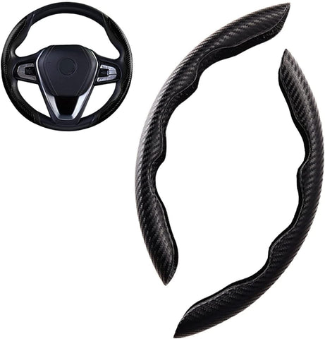Car Steering Wheel Cover For Alfa Romeo 4C/Giulia/Giulietta/GT/Mito,Anti Skid Car Steering Wheel Covers Steering Wheel Protector Accessories,A-Black