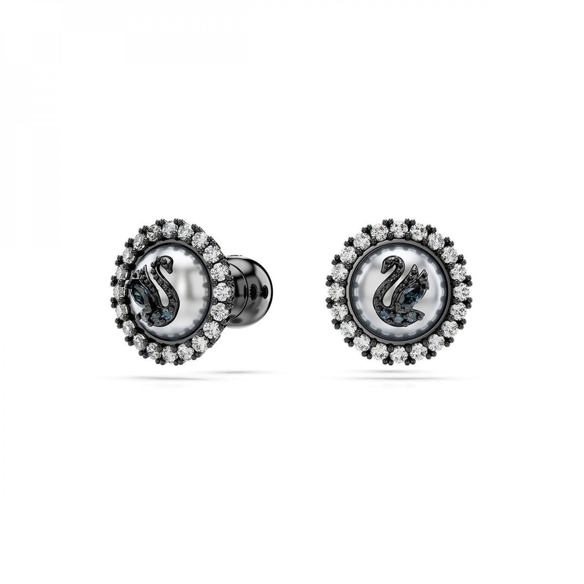 Swarovski 5680848 Iconic Swan stud earrings