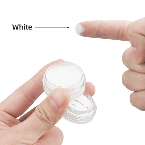 Mapping Brow Paste, White Mapping Brow Paste Eyebrow Mapping Paste Eye Brow Tinting Tool 10g Washable Microblading Right Shape of the Eyebrow for Permanent Makeup Eyebrows