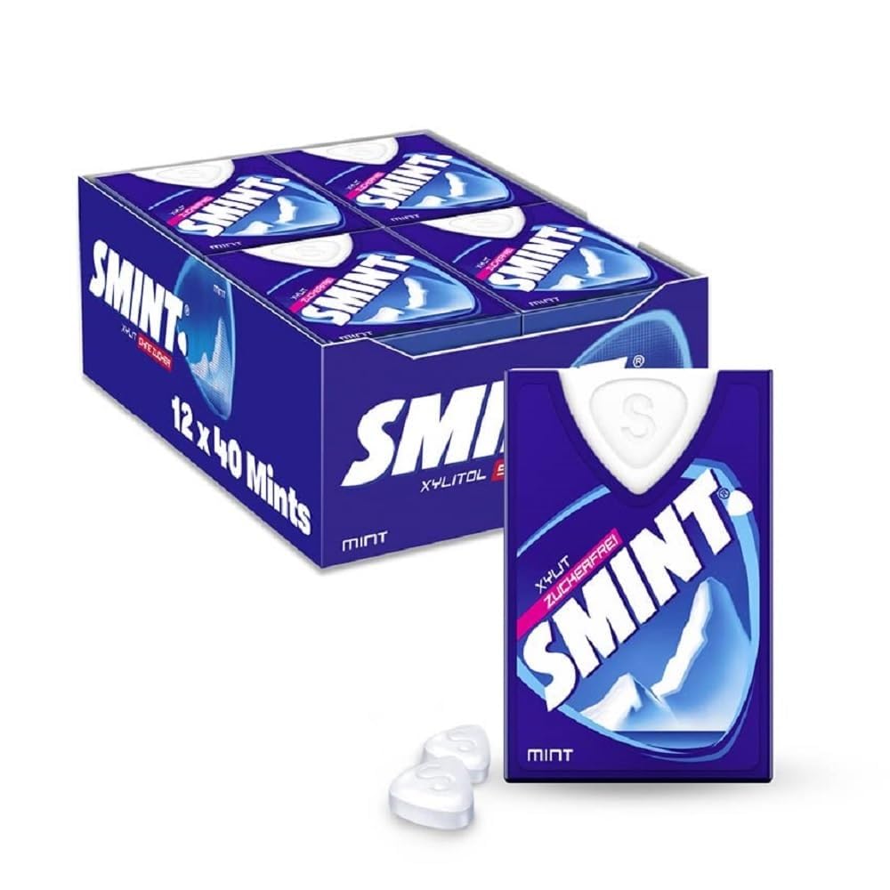 Smint Peppermint Powermints -12 x 8 g Dispenser