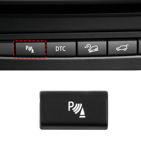 Jaronx Compatible with BMW Parking Radar Sensor Button Cover, Parking Radar Sensor Switch Button Replacement Radar P Button Compatible with BMW X5 E70 2006-2013/ X6 E71 2008-2014 (1 PCS)