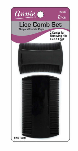 Annie 2 x Lice and Nit Combs #336