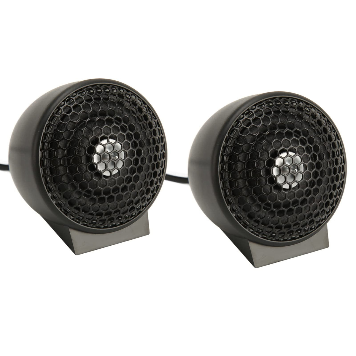2pcs 150 Watts Dome Speaker Tweeter, High Sensitivity Car Stereo Speaker Tweeter, Black Mini Tweeter for Car Systems