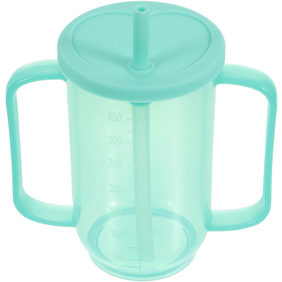 Adult Sippy Cup 2 Handles Plastic Mug Drinking Cup Disabled Elderly Spill Proof Dysphagia Cup for Living Hospital Cup with Lid and Straw
