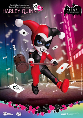 Beast Kingdom Batman The Animated Series: Harley Quinn EAA-118 Egg Attack Action Figure, Multicolor