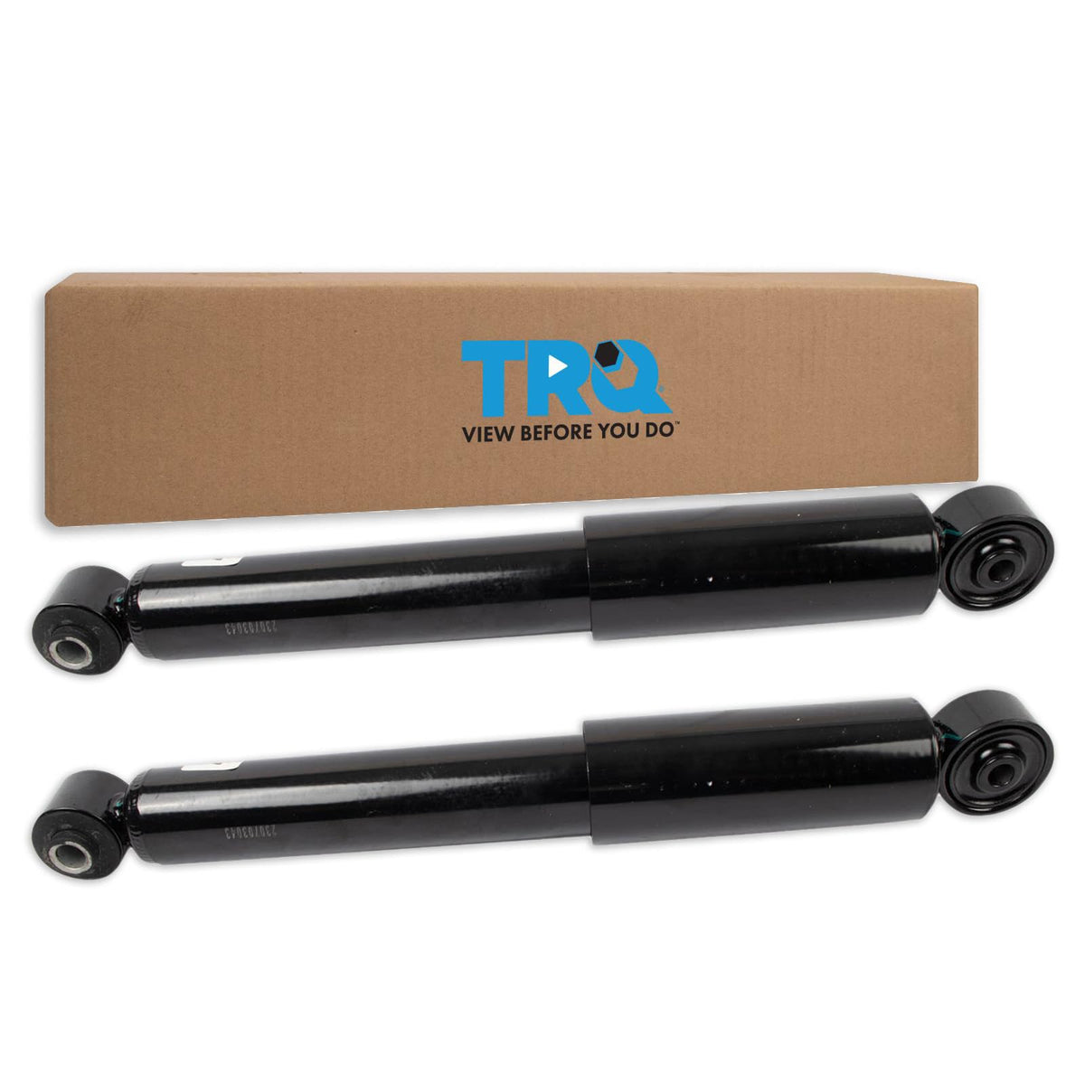 TRQ Rear Shock Absorber Set Compatible with 2012-2017 Fiat 500