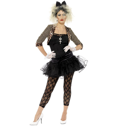 Smiffys 80s Wild Child Costume, Black