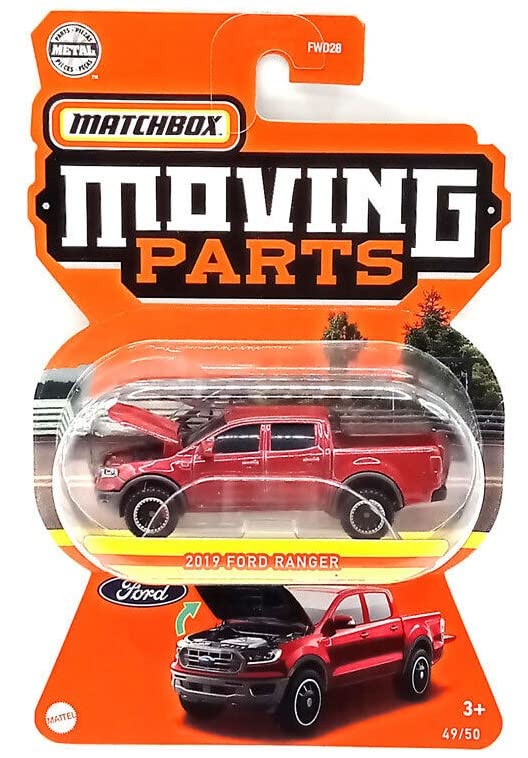 Matchbox Moving Parts 2019 Ford Ranger 49/50 (Red)