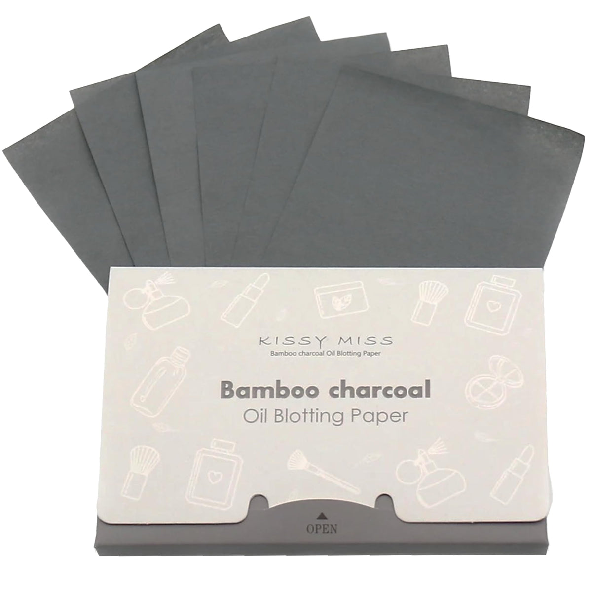 Bamboo Charcoal Oil Blotting Paper Natural Skin Care - 2 Pack - Christmas Gift Stocking Stuffer | Blotting Sheets for Face - Combination to Oily Skin - Travel Size - 100 Sheets, Absorbing Sheets
