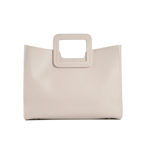 TIJN Square Handle Tote Bag for Women Fashion Purses Handbags Vegan Leather Crossbody Shoulder Bags for Women(Flann)