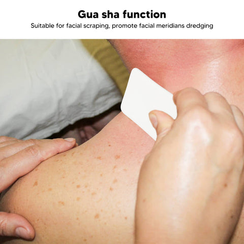 FILFEEL Gua Sha Scraping Tool, Facial Massage Ceramic Board Eliminate Wrinkles Massaging Gua Sha Scraper for Beauty Salon Facial Skin Care