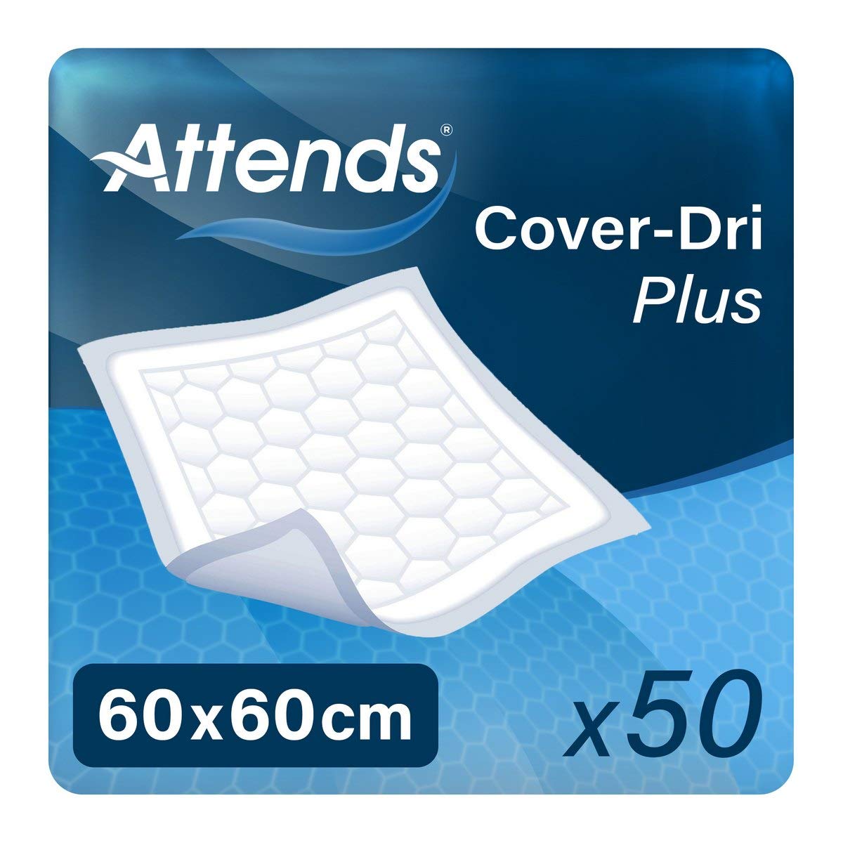 Attends Cover Dri Plus 60x60 (731ml) 50 Pack Incontinence Protection