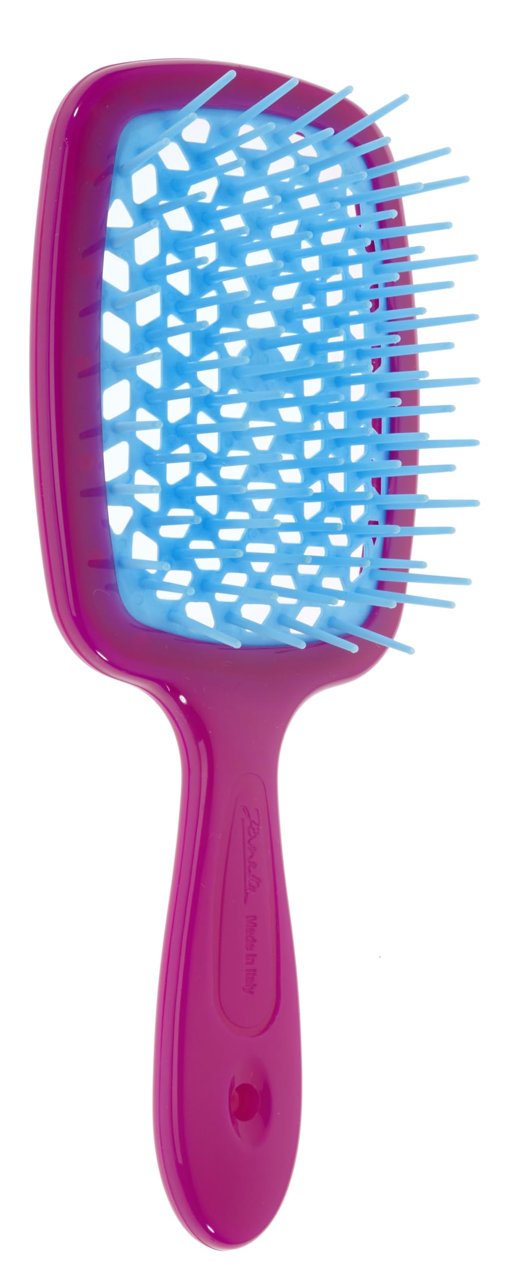 JÃ¤neke Small Superbrush Body Brush Fuchsia Curly Turquoise Detangles Gently and Effectively Thanks to its Beehive Structure