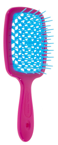 JÃ¤neke Small Superbrush Body Brush Fuchsia Curly Turquoise Detangles Gently and Effectively Thanks to its Beehive Structure