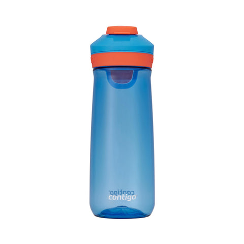 Contigo Autoseal Water Bottle, 20 oz, Blue Poppy/Coral