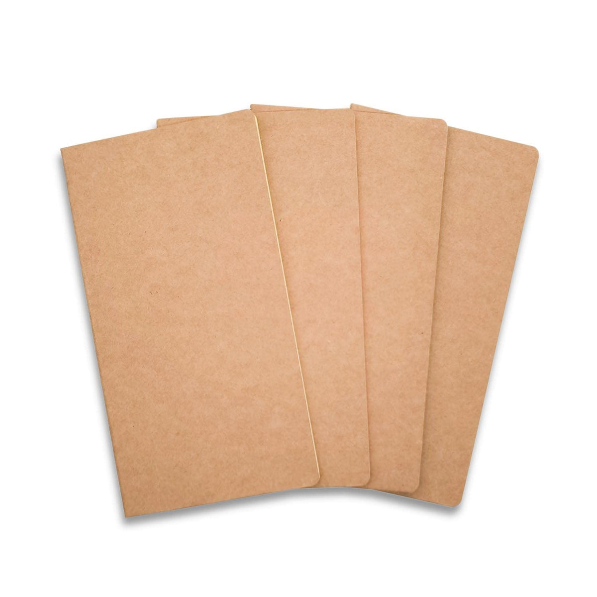 Tiankool Travelers Notebook Inserts - 4 Packs Traveler's Notebook Refill, Notebook Journal Refills for Leather Travel Journal - 4 Colors Lined Notebook for Travel, Work and Studying, 8.25" x 5.1"